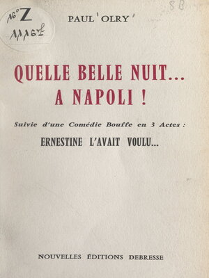 cover image of Quelle belle nuit... à Napoli !